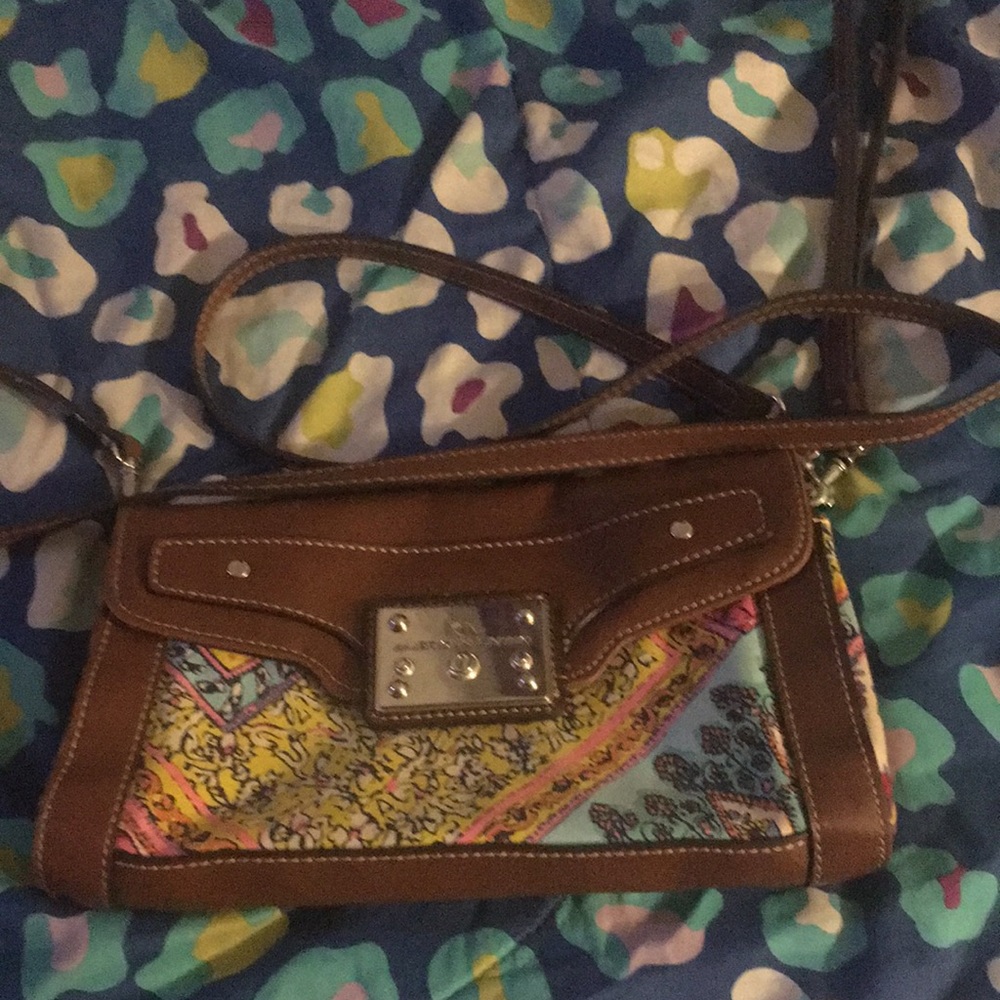 Shoulder purse multi color American living
